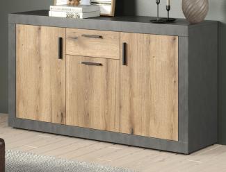 Sideboard Salvada in Evoke Eiche und grau 149 cm