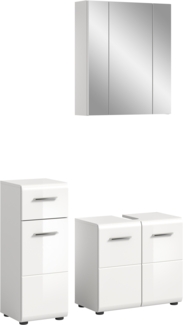 Badezimmerset Ice VIII - Weiß / Weiß Hochglanz