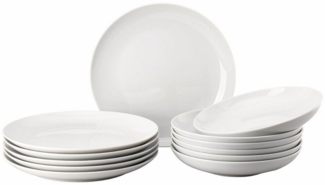 Thomas Porzellan Tafelservice Cucina Bianca Weiß, 6 Personen, Porzellan, 12-tlg.