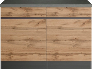 KOCHSTATION Unterschrank KS-Riesa Breite 120 cm, MDF-Fronten