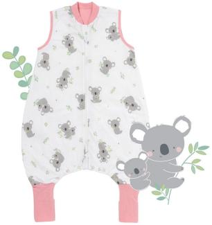 schlummersack Baby Schlafsack mit Füßen Sommer 1 Tog 80 cm dünn Koala | Schlafsack mit Beinen und verlängerten Bündchen für eine Körpergröße von 80-90cm | Schlafsack Baby Sommer Frühling