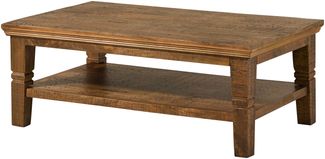 Couchtisch Mango 120 x 75 x 45 dunkelbraun geölt RODEZ #123