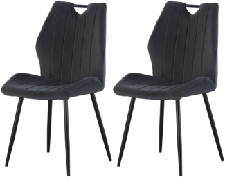 Sevilla Stuhl 2er Set - Stuhl (B/H/T): 52 x 75 x 58 cm in Creme