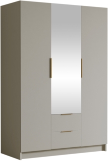 Kleiderschrank Conate II (Farbe: Cashmere / Cashmere + Gold)