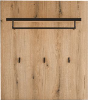 Home affaire Garderobenpaneel Cantara, Wandregal, Flurgarderobe mit Hutablage, Kleiderstange & Haken, vielseitig einsetzbar, in zwei Farben verfügbar, 79 cm breit
