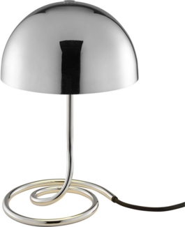 OTTO home Tischleuchte Charlett Pilz Lampe, ohne Leuchtmittel, Tischlampe, Ø 20 cm, Höhe 31 cm, Metall, Spiralfuß, Pilzleuchte, G9