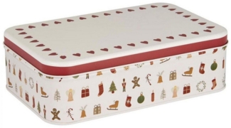 Ib Laursen Geschirr Ib Laursen Gebäckdose mit Weihnachtsmotiven viereckig (21,9cm)