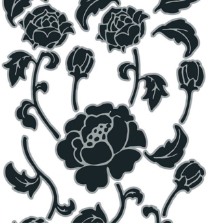 Komar Wandtattoo Tiffany - Größe 50x70 cm, selbstklebend, Wandsticker