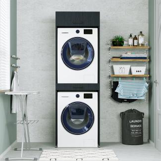 Roomart Waschmaschinenumbauschrank (Waschmaschinenschrank für Trockner und Waschmaschine Überbauschrank)