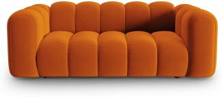 Micadoni Sofa Lupine 2-Sitzer Samtstoff Terrakotta