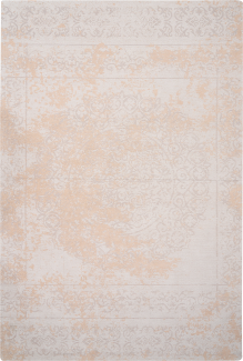 Teppich Baumwolle beige 200 x 300 cm orientalisches Muster Kurzflor BEYKOZ