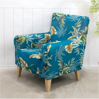 Qelus Sesselhusse Stretch Sofa Überzug Sesselbezug Waschbare Mit Armlehne Wohnzimmer, Elastisch Sessel überzug