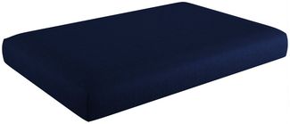 sunnypillow Palettenkissen mit abnehmbarem Bezug Kaltschaum Palettenauflage Palettenpolster Palettensofa Sitzkissen Rückenlehne Indoor Outdoor Sitzkissen 120 x 60 x 15 cm Blau