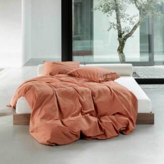 Marc O Polo Bettwäsche Senja sandstone | 200x220 cm + 2 x 80 x 80 cm