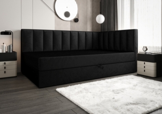 B&B Home Boxspringbett Boxbett Adelle VI (H3 Matratze Bonellfederung, Kopfteil, Seitenteil und Bettkasten)