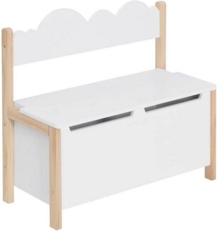 Woltu Truhenbank (1-St), Kindersitzbank mit Stauraum, 2 in 1 Spielzeugkiste