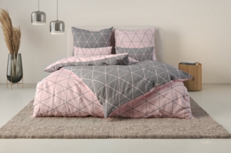 andas Bettwäsche Balsby, Renforcé, 2 teilig, in Gr. 135x200 oder 155x220 cm, 100% Baumwolle