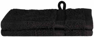 vidaXL Gästetuch SOLUND Schwarz Baumwolle 137416