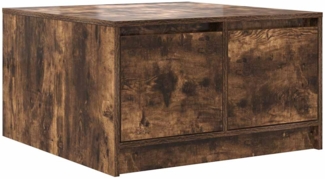 vidaXL Couchtisch mit Schubladen Räuchereiche 70,5x70x40 cm 3328412