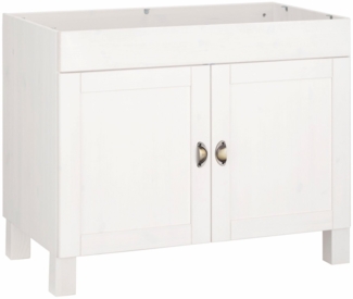 Home affaire Spülenschrank Oslo 100 cm breit, inklusive Einbauspüle aus Edelstahl, aus Kiefer