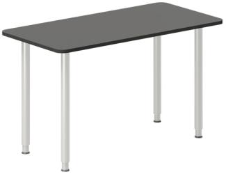 Schreibtisch DNA Anthrazit 1800x800 mm I-ben/Weiß