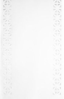 Tischläufer für Zuhause und Garten mit Laserschnittmuster, 140x40 cm aus Polyester Weiß