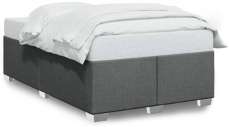 vidaXL Bettgestell ohne Matratze Dunkelgrau 120x200 cm Stoff 3284465