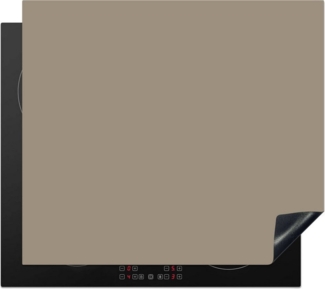 MuchoWow Herd-Abdeckplatte Interieur - Farben - Beige, Vinyl, (1 tlg), Cerankochfeld Abdeckung, Herd Abdeckplatten Vinyl, 58x51 cm