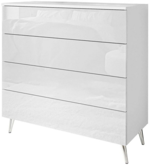 Lookway Kommode AURA 4S mit Schubladen und Griffloses Öffnungssystem, Breite: 95 cm