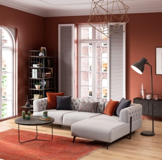 Ecksofa "Orchi"-Grau