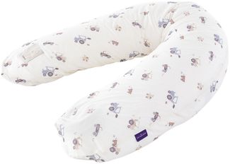 Träumeland BEZUG Stillkissen elastisch Little Farm blau 180 cm