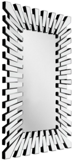 Yorbay Wandspiegel Barock Spiegel, mit unregelmäßigem Rahmen und abgeschrägten Kanten, 66X100CM(BxH)