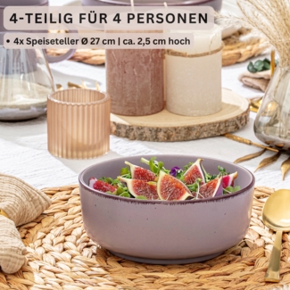 SÄNGER Steingut Schalen Bombay Basalt 4 teilig