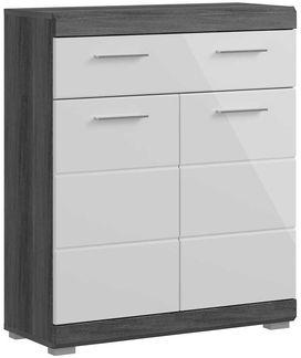 Unterschrank Stirling / Scout, Holzwerkstoff, Grau, Weiß, 74 x 88 x 31 cm