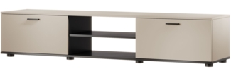 TV-Lowboard Soho S03 (Farbe: Cashmere / Cashmere + Schwarz)