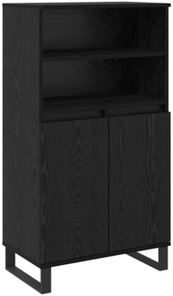 vidaXL Hochboard Schwarz 60 x 36 x 110 cm Holzwerkstoff 879622