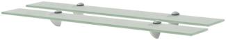 vidaXL Schwebende Regale 2 Stk. Glas 70x10 cm 8 mm [3051514]