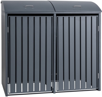 CLP Mülltonnenverkleidung Holly,anthrazit 137x80x131 cm