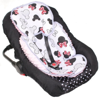 Primawela Sitzverkleinerer Sitzverkleinerer MINKY Einlage Baby Kind für Auto Babyschale Einsatz