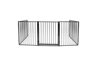 Clanmacy Treppenschutzgitter Absperrgitter Welpenzaun Kaminschutz Treppen Krabbelgitter 5-tlg