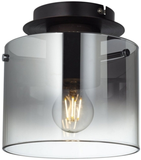 BRILLIANT Lampe Beth Deckenleuchte 20cm Kaffee/rauchglas | 1x A60, E27, 60W, g.f. Normallampen n. ent. | Für LED-Leuchtmittel geeignet | Dimmbar bei Verwendung geeigneter Leuchtmittel