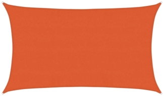 vidaXL Sonnensegel 160 g/m² Rechteckig Orange 5x8 m HDPE 311688