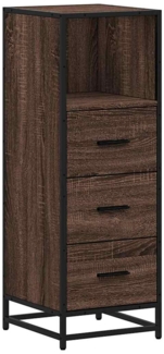 vidaXL Badschrank Braun Eichen-Optik 35x37,5x100 cm Holzwerkstoff 849253