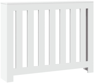 vidaXL Heizkörperverkleidung Weiß 104x20x82 cm Holzwerkstoff 852735