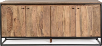 Sideboard Nartan aus Sheesham-Holz, 4 Türen