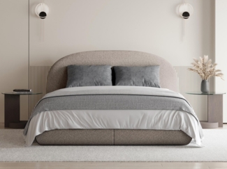 Beautysofa Polsterbett mit Bettkasten und Rahmen MOTTI, 140, 160 oder 180cm, mit oder ohne Matratze