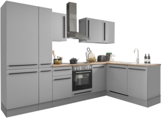 BASIC by Balculina Winkelküche Denver, Küche BxHxT 310/115 x 211 x 60, Breite 310 cm, wahlweise mit E-Geräten und Induktion