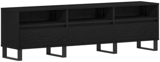 vidaXL TV-Schrank Schwarz Eiche 150x30x44,5 cm Holzwerkstoff 862880