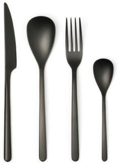 Comas Besteck-Set Canada Vintage Black 24-tlg, Tafelbesteck, Edelstahl, Schwarz, 1230