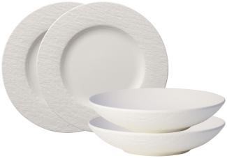 Villeroy & Boch Manufacture Rock blanc Tafelset 4tlg